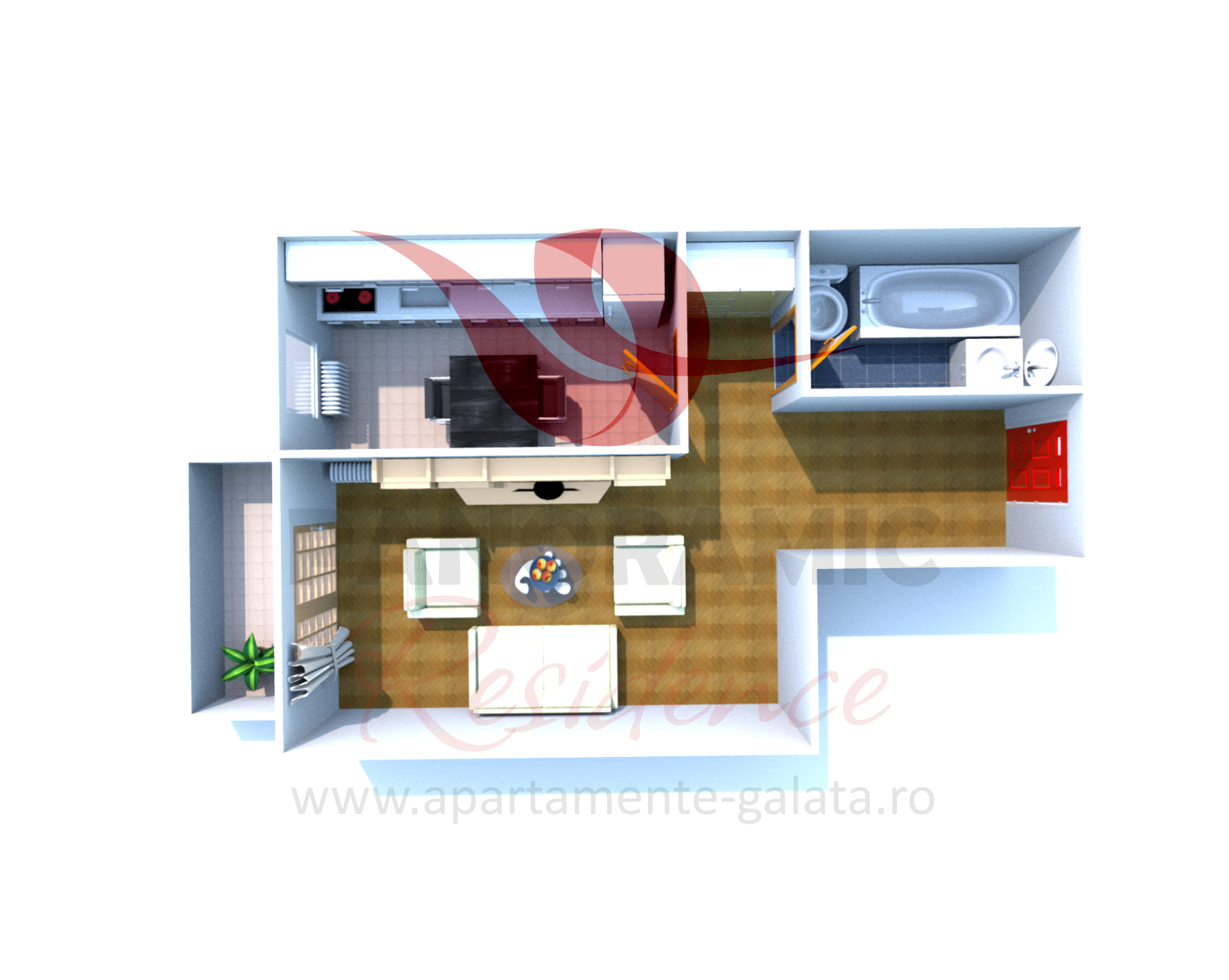 Apartament 1 camera tip E